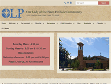 Tablet Screenshot of ourladyofthepines.org